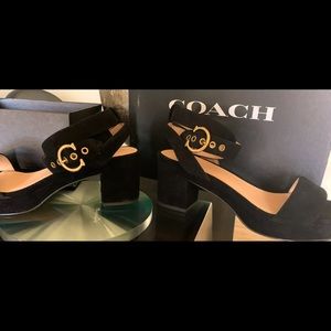 Coach Serena Suede Sandal. Never worn and still in original box.  Size 8.5